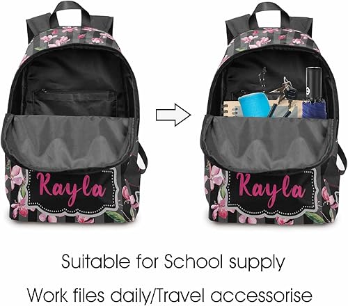 Miniatura 4 de Texto personalizado Elefante desgaste gafas mochila mochila mochila casual Daypack bolsa para mamá niñas, color86-8, Art Deco