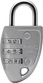 Cadeado De Segredo, Papaiz, C23, Prata