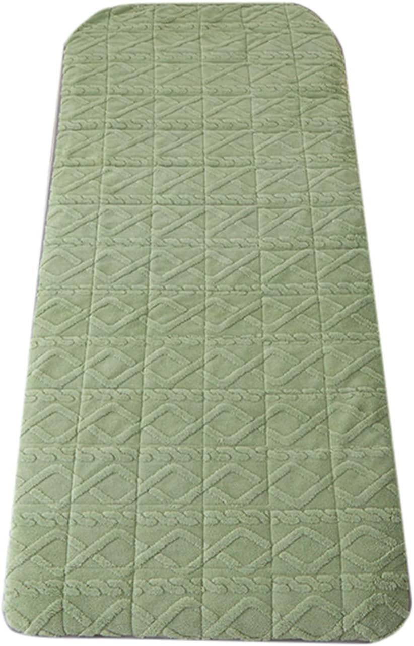 Coffee(r),60 * 180cm, Massage Table Mattress Pad Topper Thicken 3Cm/1.2In Non-Slip Spa Bed Padding with Elastic Band Lash Bed Cushion for Tattoo Table Beauty Salon Bed Square Round Head