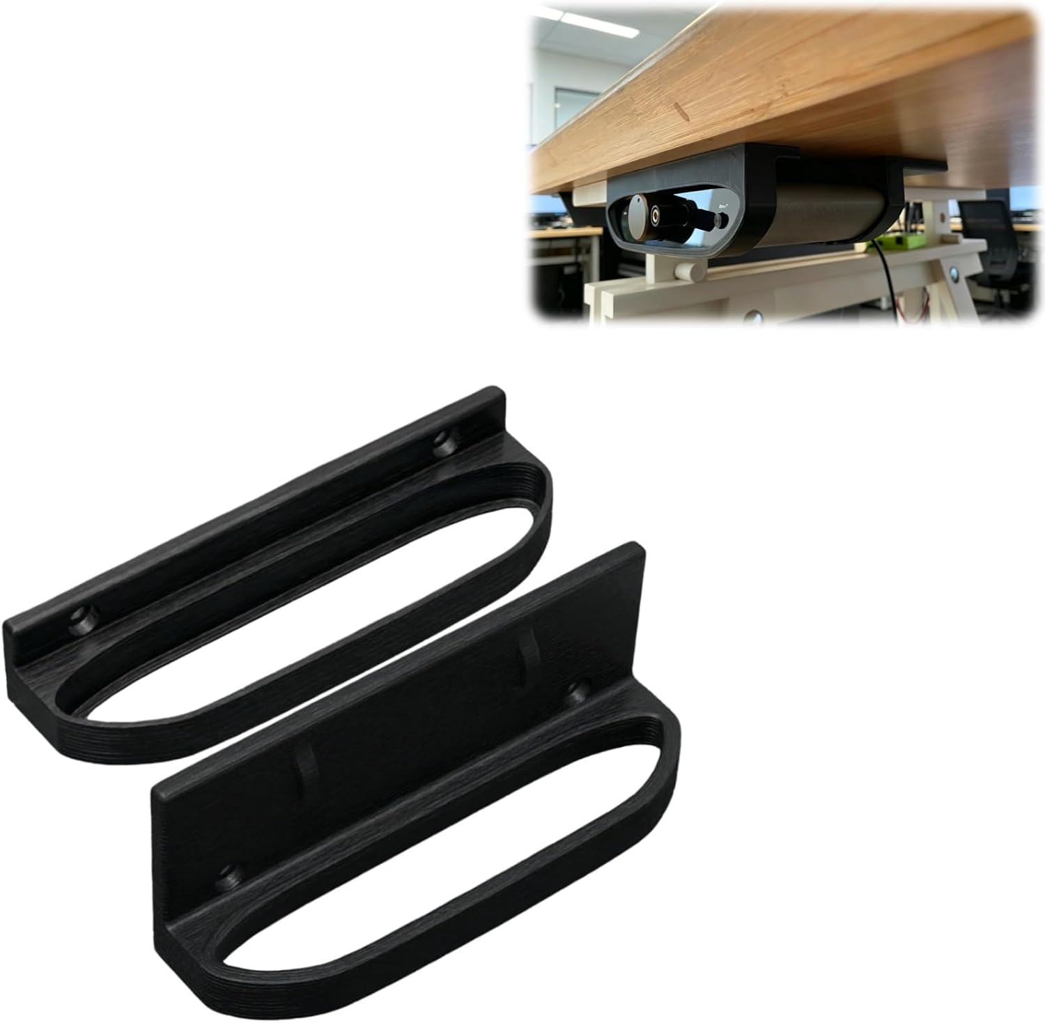 Under Desk Mount Compatible with iFi Zen DAC with Cable Management Desktop Holder Under Desk Audio Organizer Bracket Space Saving