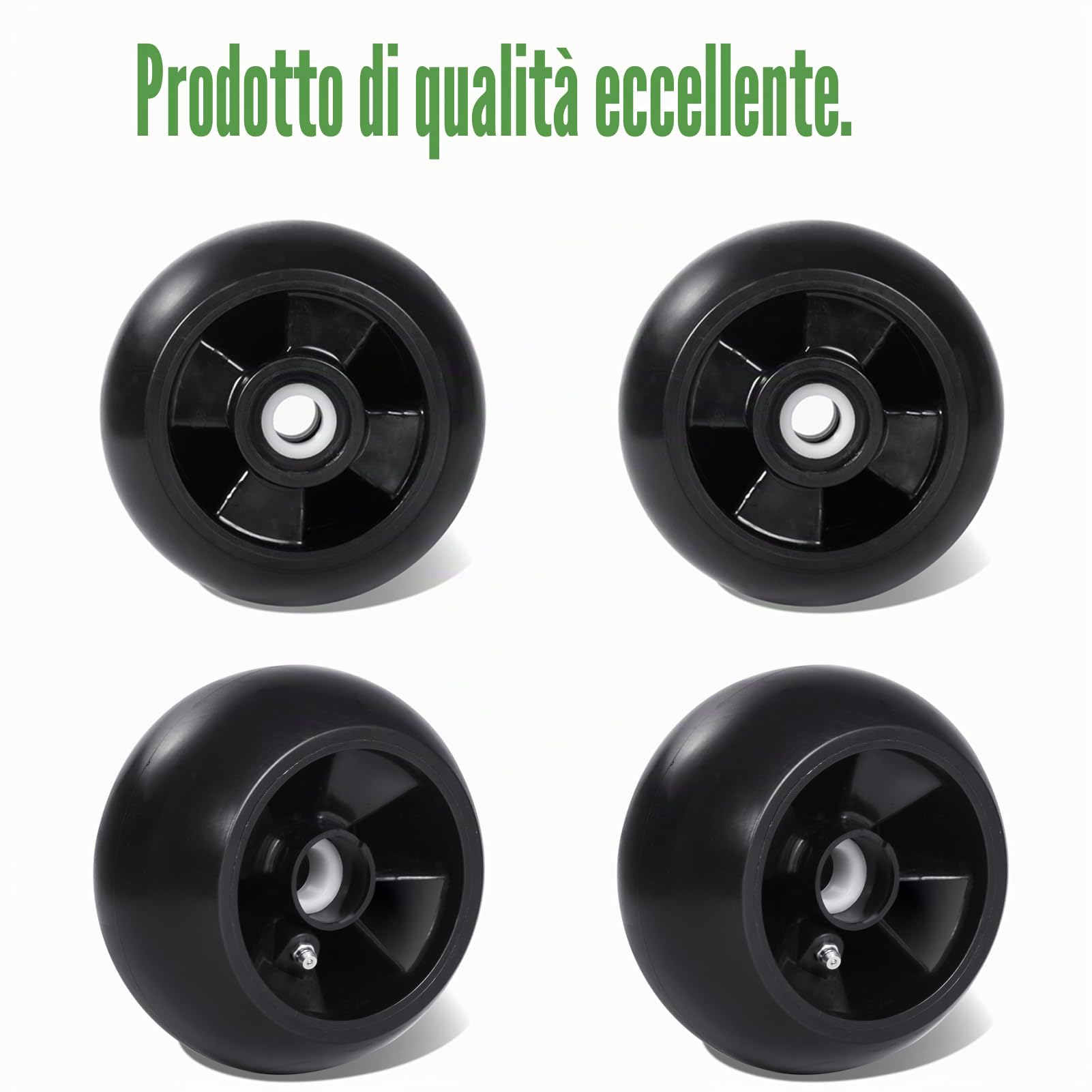 Kit di 4 ruote per trattorini John Deere da 121,9 cm, 137,2 cm, 157,5 cm, 182,9 cm, 152,4 cm, trattori da giardino, ricambio # AM125172 AM124706 210-300