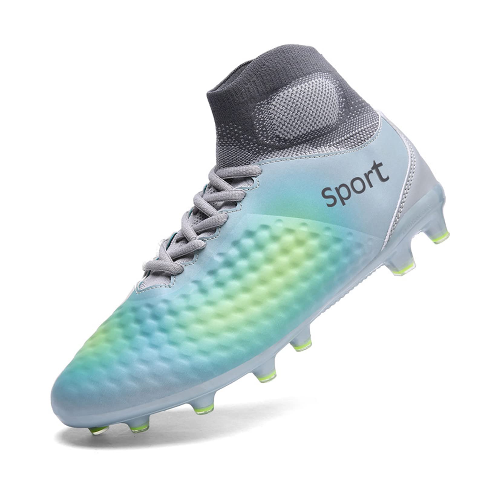 Buty do piłki nożnej, unisex High-Top modne kolce buty piłkarskie, dla nastolatków, do lekkoatletyki, treningowe, trampki