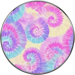 Color Tie-dye Swirl Fabric Print Pattern Fridge Magnets DIY Art Round Magnetic Refrigerator Sticker for Home Kitchen Car Garage Decor