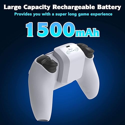 Miniatura 6 de Diyeeni for PS5 Controller Battery Pack 1500mAh Fast Charging LED Indicator USB Type C with 10 Hours Playtime, Smart Protection, Easy to Use