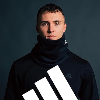 Amazon | adidas アルファスキン ネックウォーマー, ブラック/シルバー