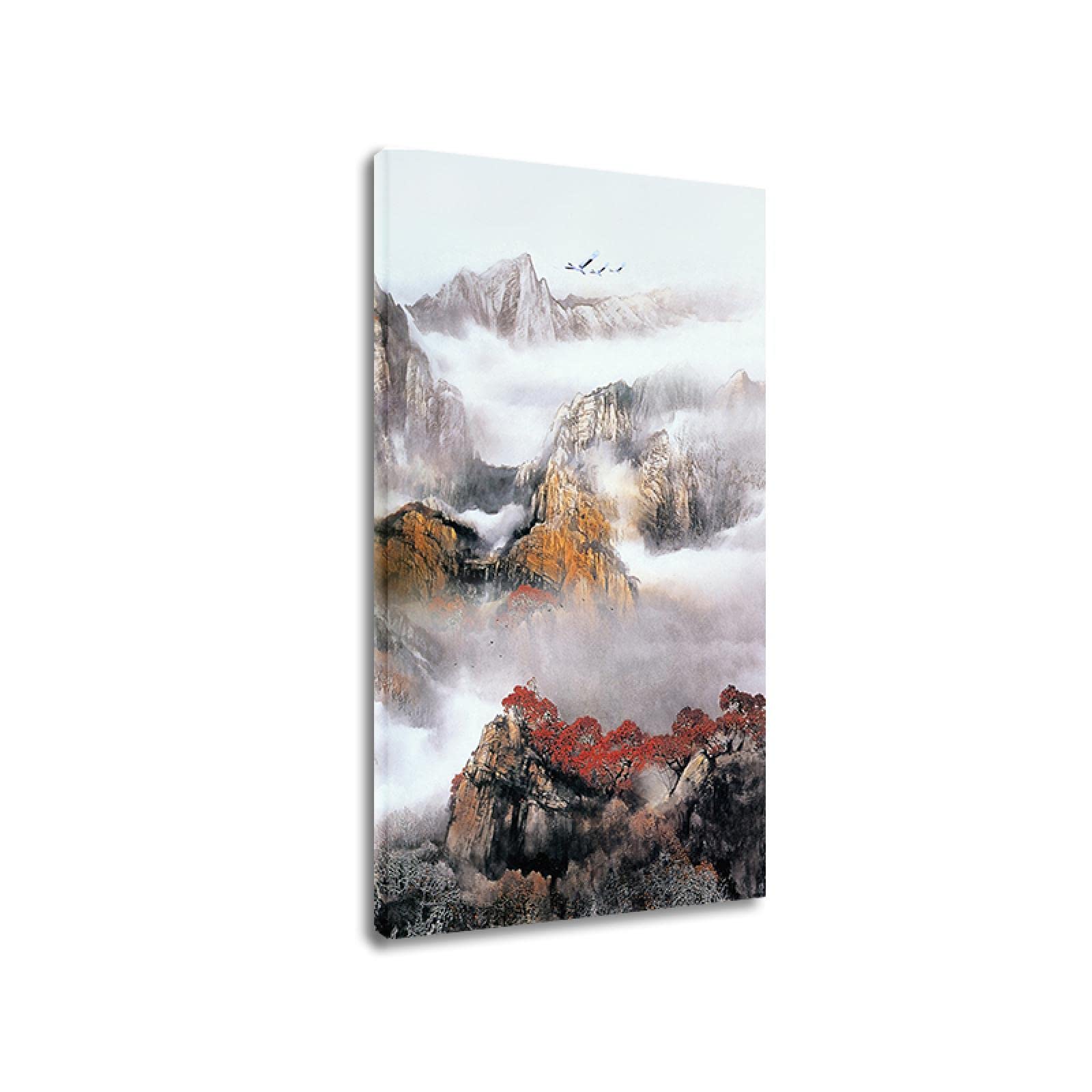 Amazon.co.jp: 東洋画。中国風の絵画「雲山霧カバー」を