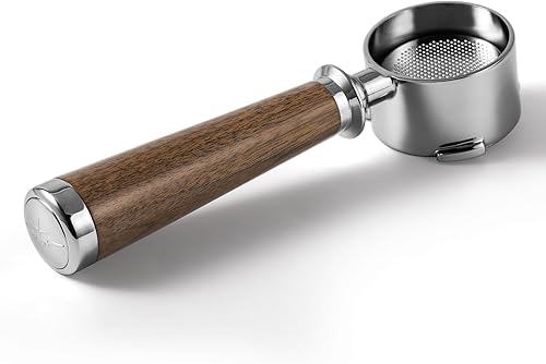 MHW-3BOMBER Portafiltro sin fondo de 2.008 in con 3 orejas Portafilter Espresso con cesta de filtro de 0.49 oz para Delonghi EC680 EC685 Espresso