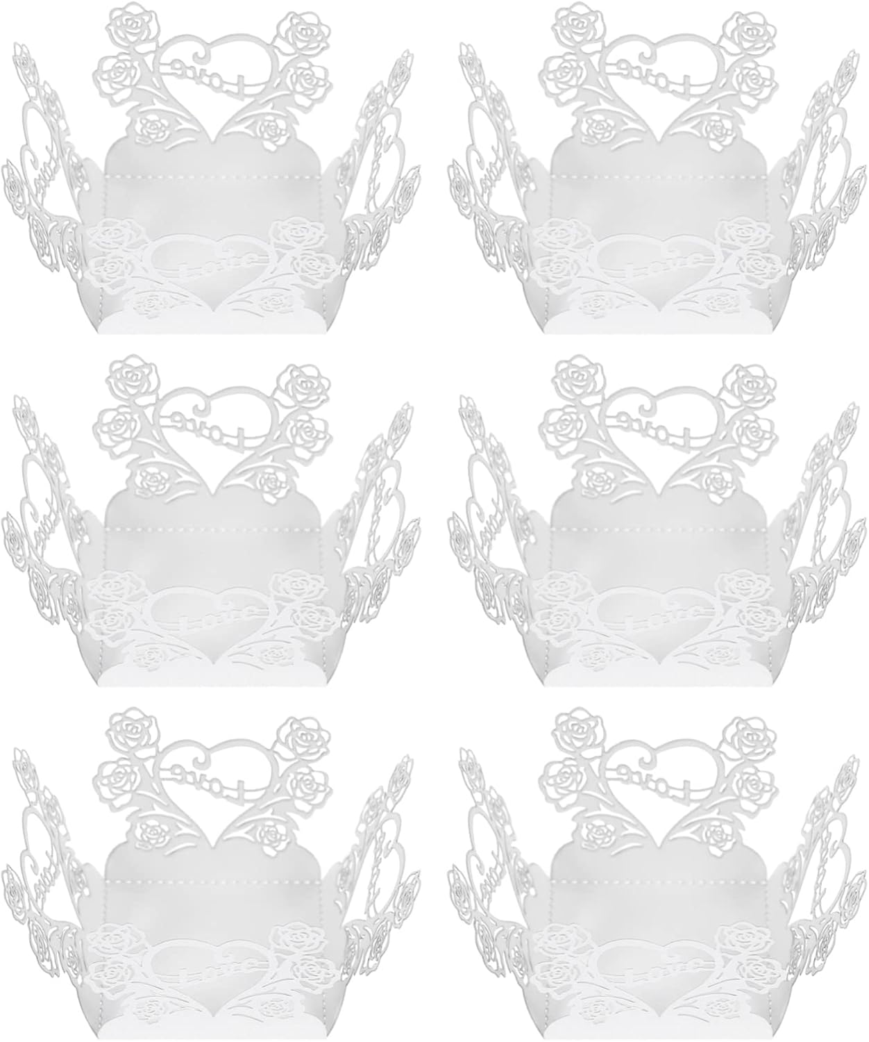 Ipetboom 50pcs Truffle Wrappers Paper Chocolate Candy Cups