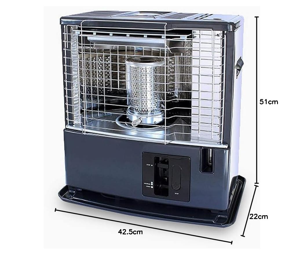ration1.de Petroleumheizung 3000 Watt mit Handpumpe, Heizstrahler für Outdoor, Camping, Garten, Terrasse, Werkstatt, Stromausfall, mobile Heizung für belüftete Räume bis 50m²