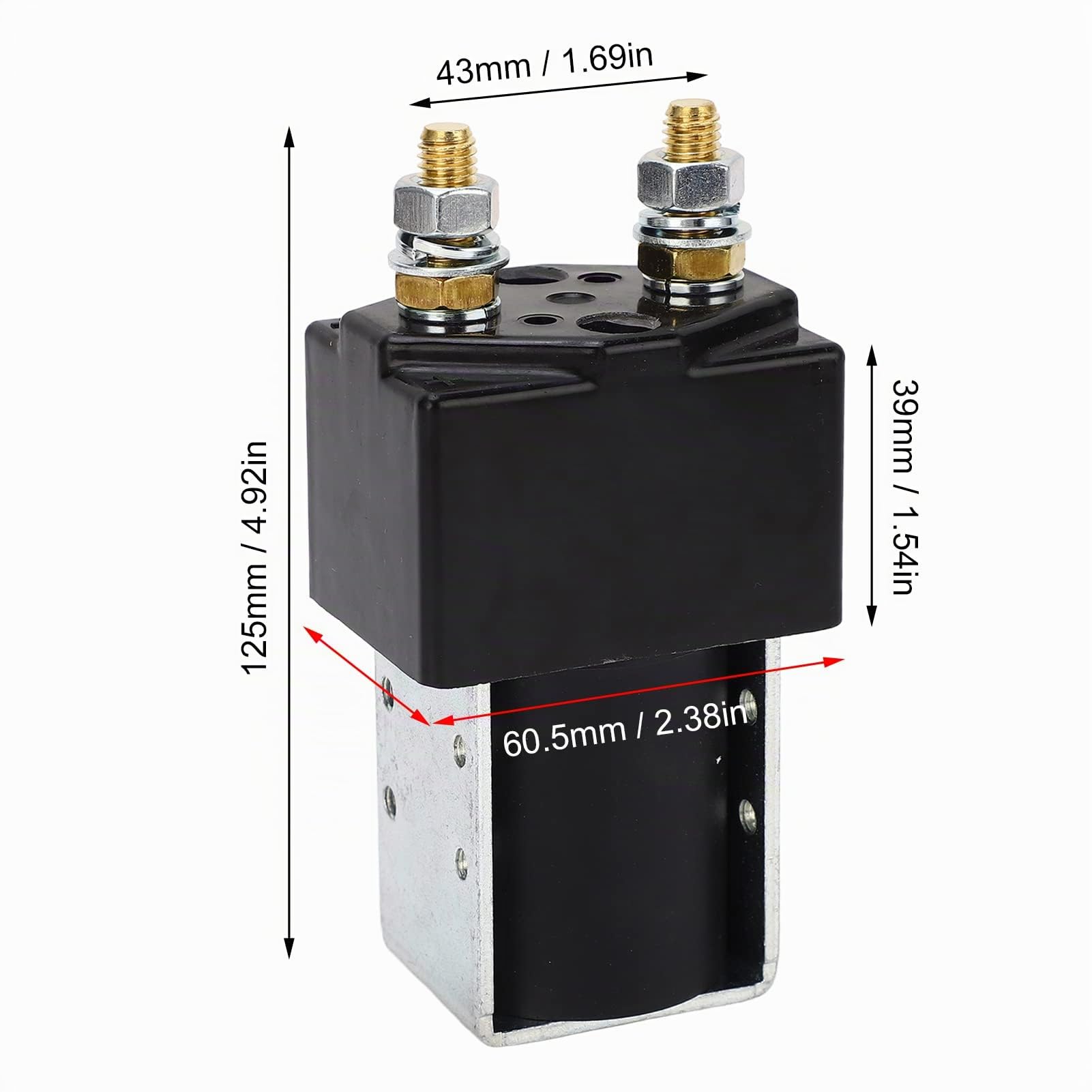 Topiky Solenoide Contattore 48V 200Amp, Solenoide Contattore Principale Universale SW180 per Carrello Elevatore, Carrello Da, Impieghi Gravosi, Controllo Elettrico