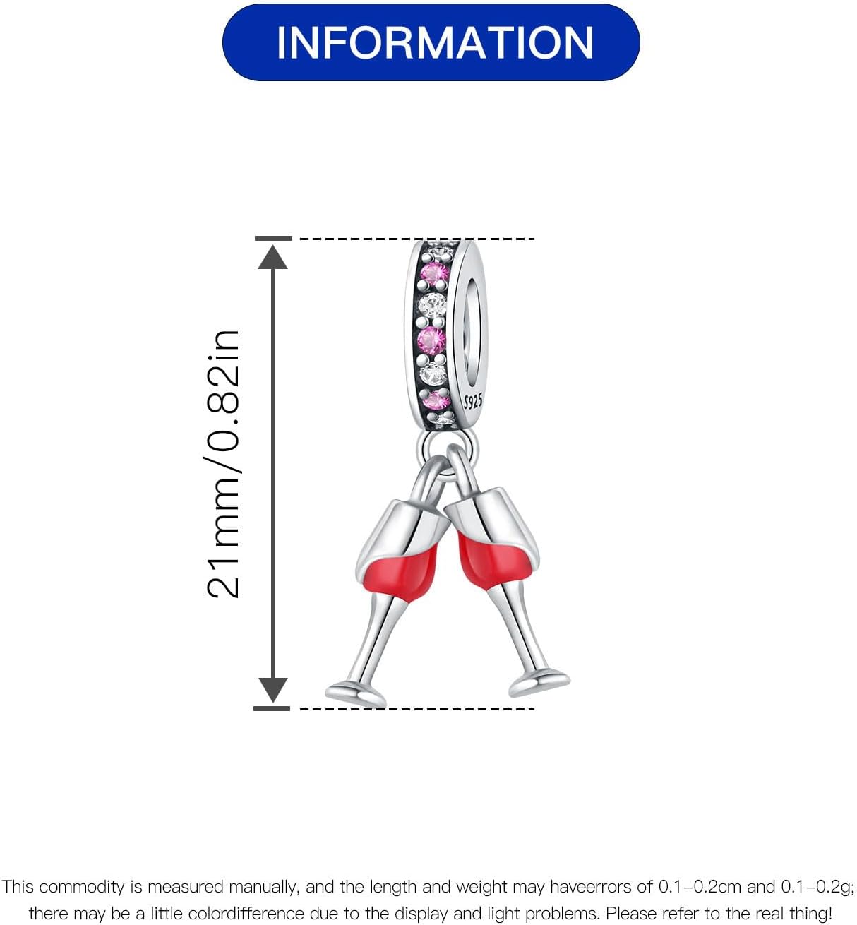Coffee Cake Food 925 Sterling Silver Charms for Bracelets and Necklace Strawberry Fruit Dangle Pendants Bead Jewelry Afternoon Tea Present for Women Family Friends - Image 4