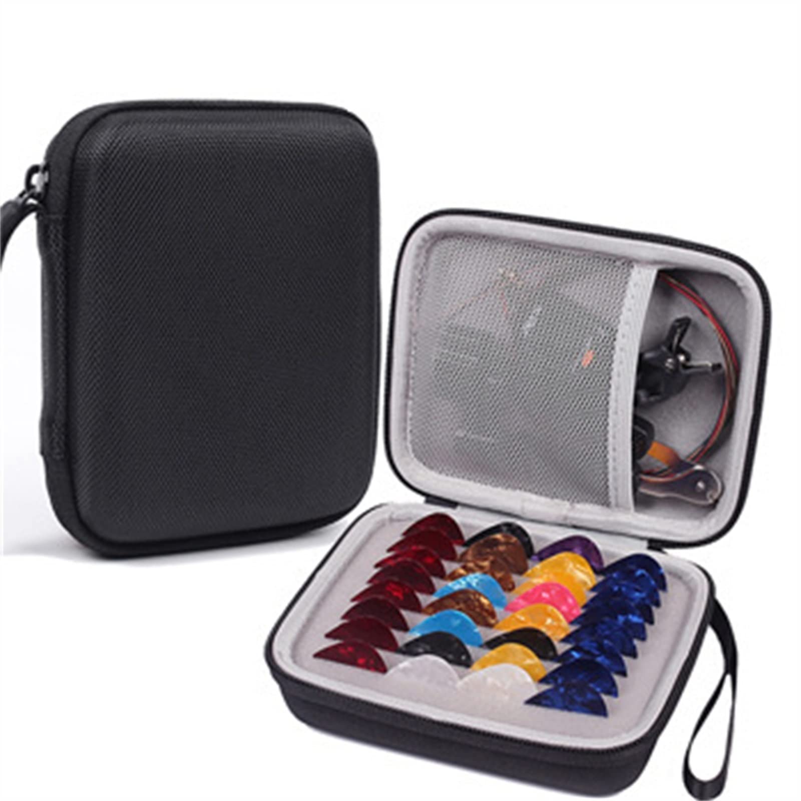 66 Sztuk/zestaw Zestaw Akcesoriów Gitarowych Zmiana Narzędzia String Pick Capo Tuner Narzędzia Gitarowy dla Początkujących (Color : 01)