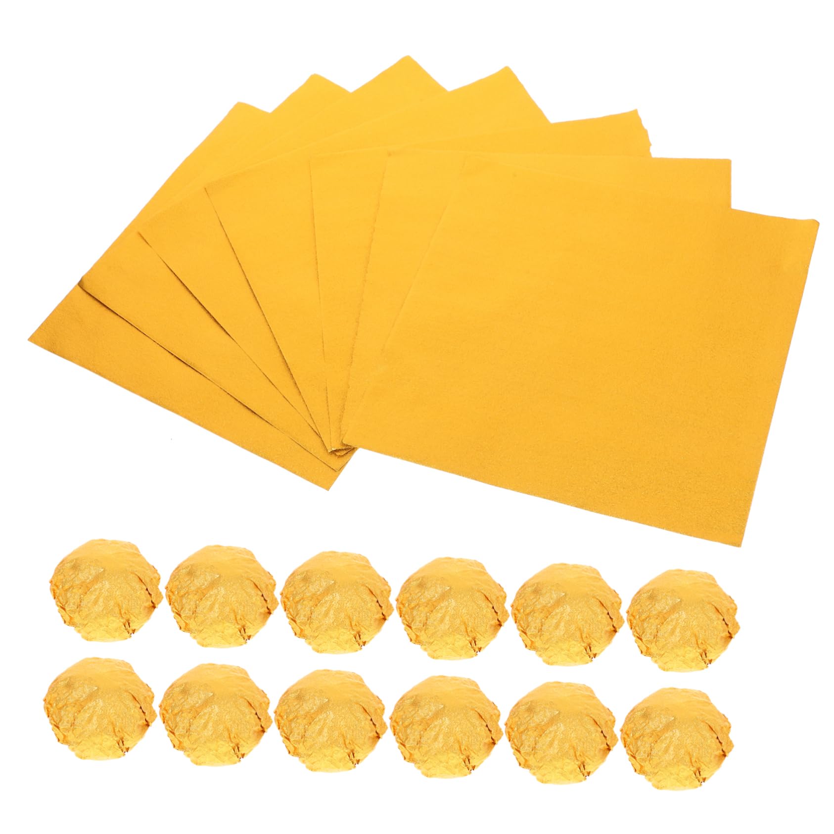 Beaupretty 200 Piezas De Chocolate Dorado Envoltura De Papel De Aluminio Mini Escoba Palitos y Envoltorios para Cake Pops Comida Cacatúa Galleta Oro Navidad Bar 20x Regalo Cartulina