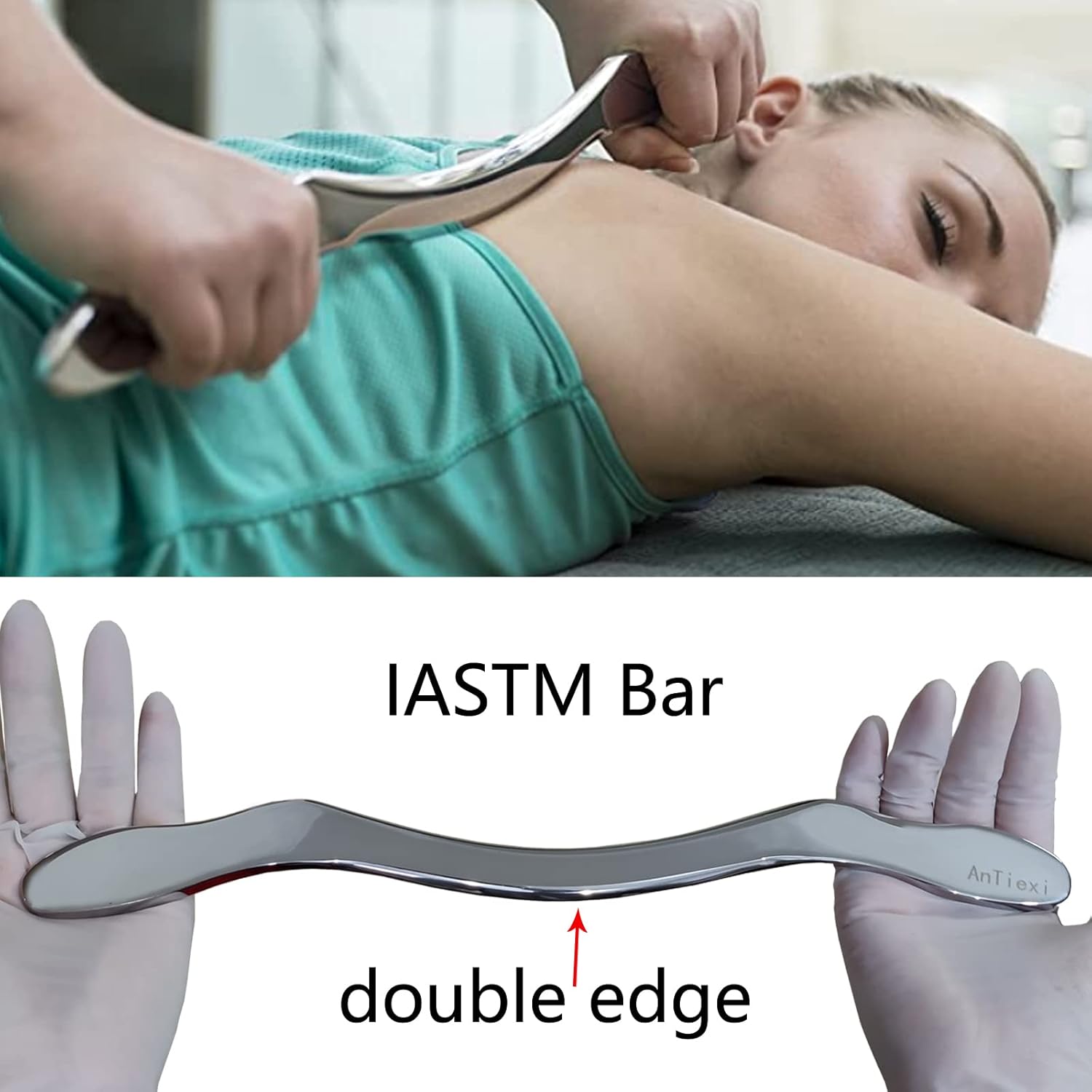 Stainless Steel Gua Sha Scraping Massage Tool Set - IASTM Tool Set- Great Soft Tissue Mobilization Tool Physical Therapy (AnTiexi02-6set) - Image 7