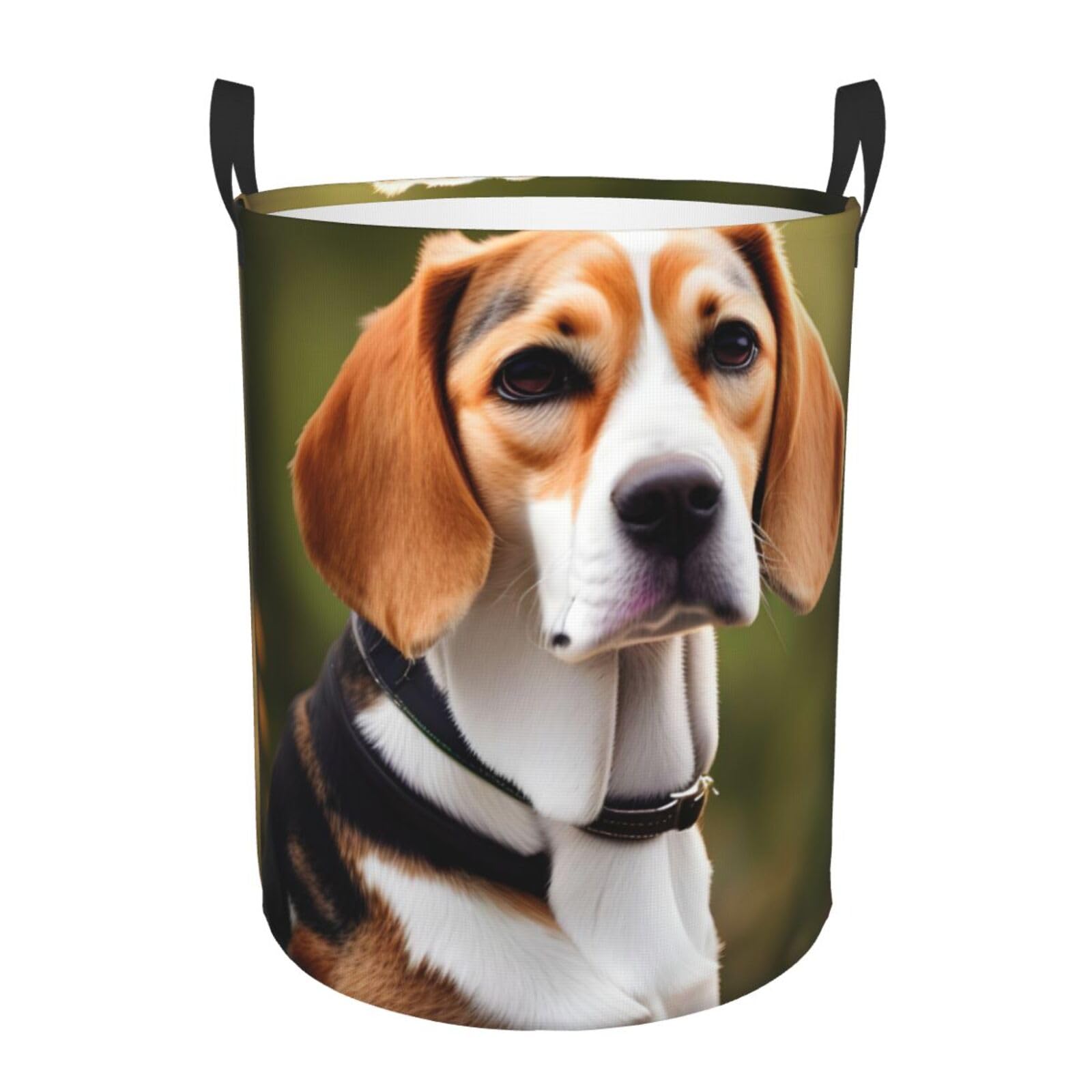 Panier à linge pliable imperméable grand sac de rangement motif chien Beagle