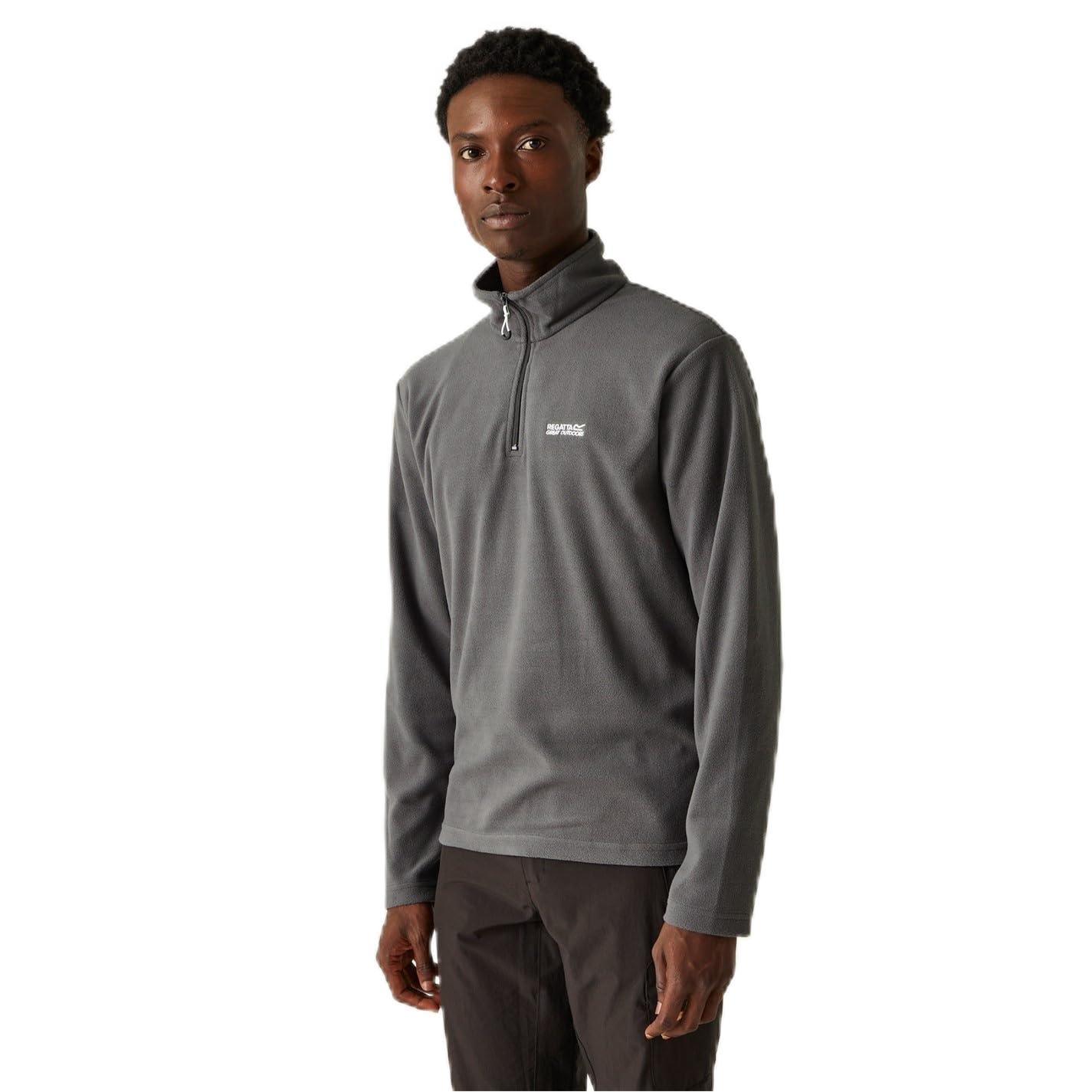Regatta Grau Fleece 1/2 Reißverschluss Thompson Lightweight - Bild 2