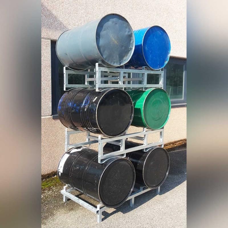 Porta barriques botti in legno lt.225 sovrapponibile 1150x780x330h movimentazione in cantine aziende vinicole acetaie 063100000F