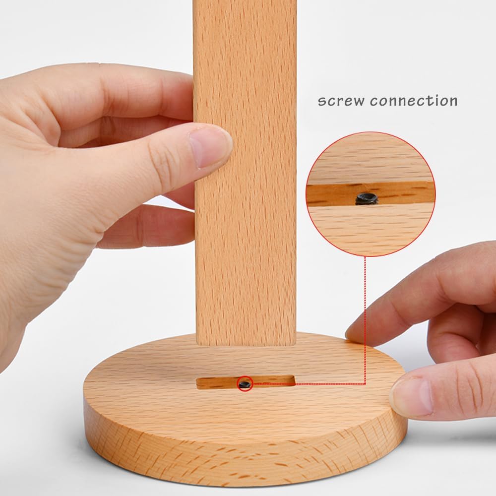 Acrylic Sign Holder Multi-Page flip Sign Holder Menu Displays Double Sided 5 Pages-10 Sides, Wood Base Table Top Sign Stand (100*200mm/3.94×7.87 inches) - Image 6