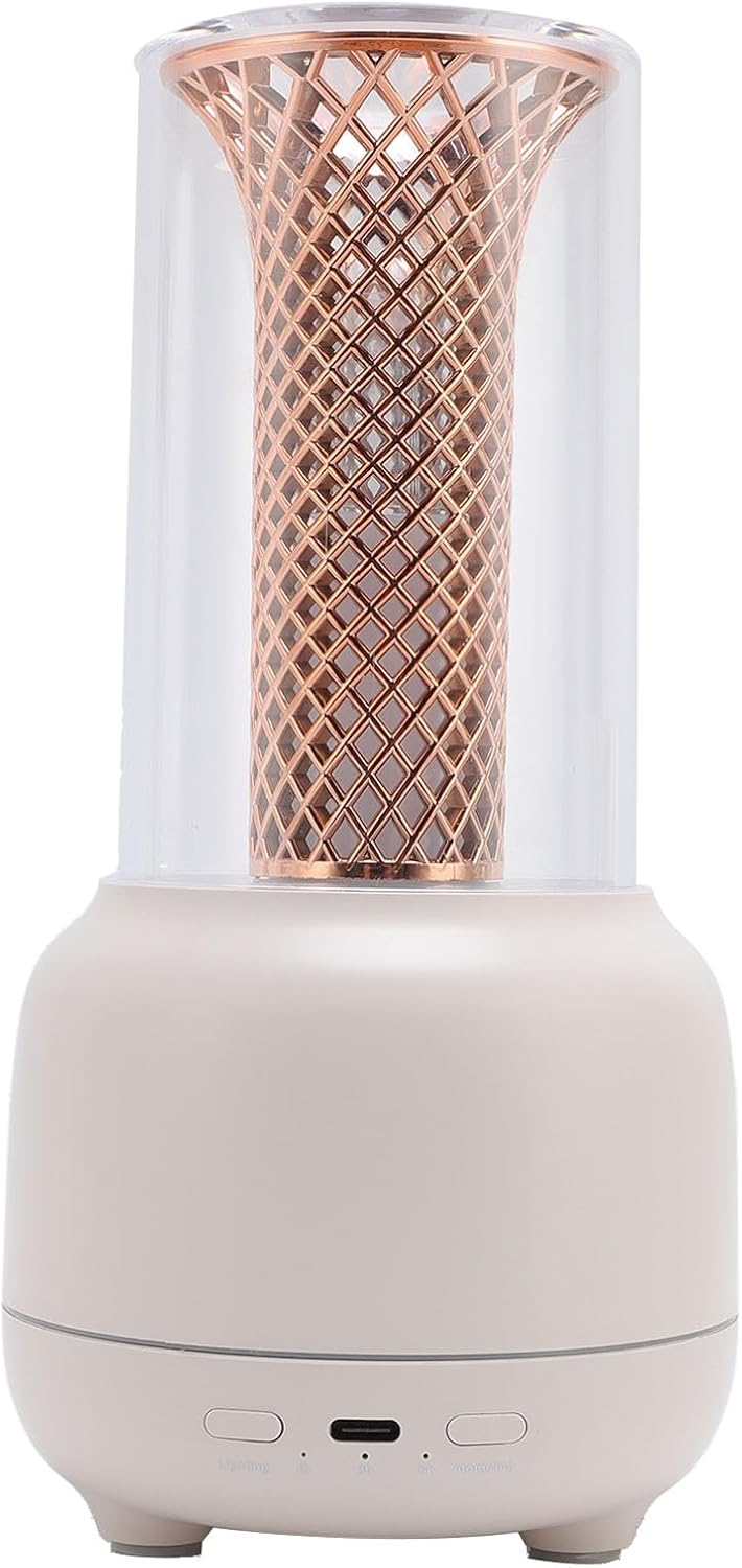 150ml Essential Oil Humidifier Diffuser with 7 Lights, Candlelight Aromatherapy Machine for Spa Yoga Sleep, Beautiful Home Decoration Gift for Family Friends Loved Ones