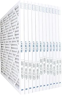 United Filter 20x20x1 MERV 10 Pleated Furnace Air Filters (Case of 12) - HVAC Filters Captures Bacteria, Airborne Dust, Pollen, Mould Spores & Smoke - Replacement Air Filters Made in Canada