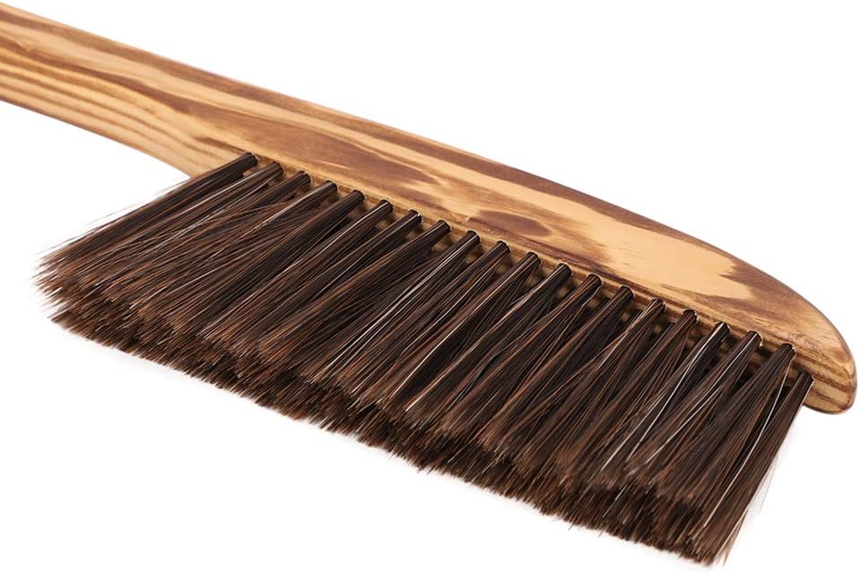 洋服ブラシ はたき ほこり取り ブラシ 掃除用 静電気除去 天然木 掃除用具 埃払い 家庭用 部屋 掃除ブラシ 家具 車 スーツ 靴 ホコリ取りブラシ 軽量 丈夫 衣類に優しい 人気 掃除用品 34cm 爆買い