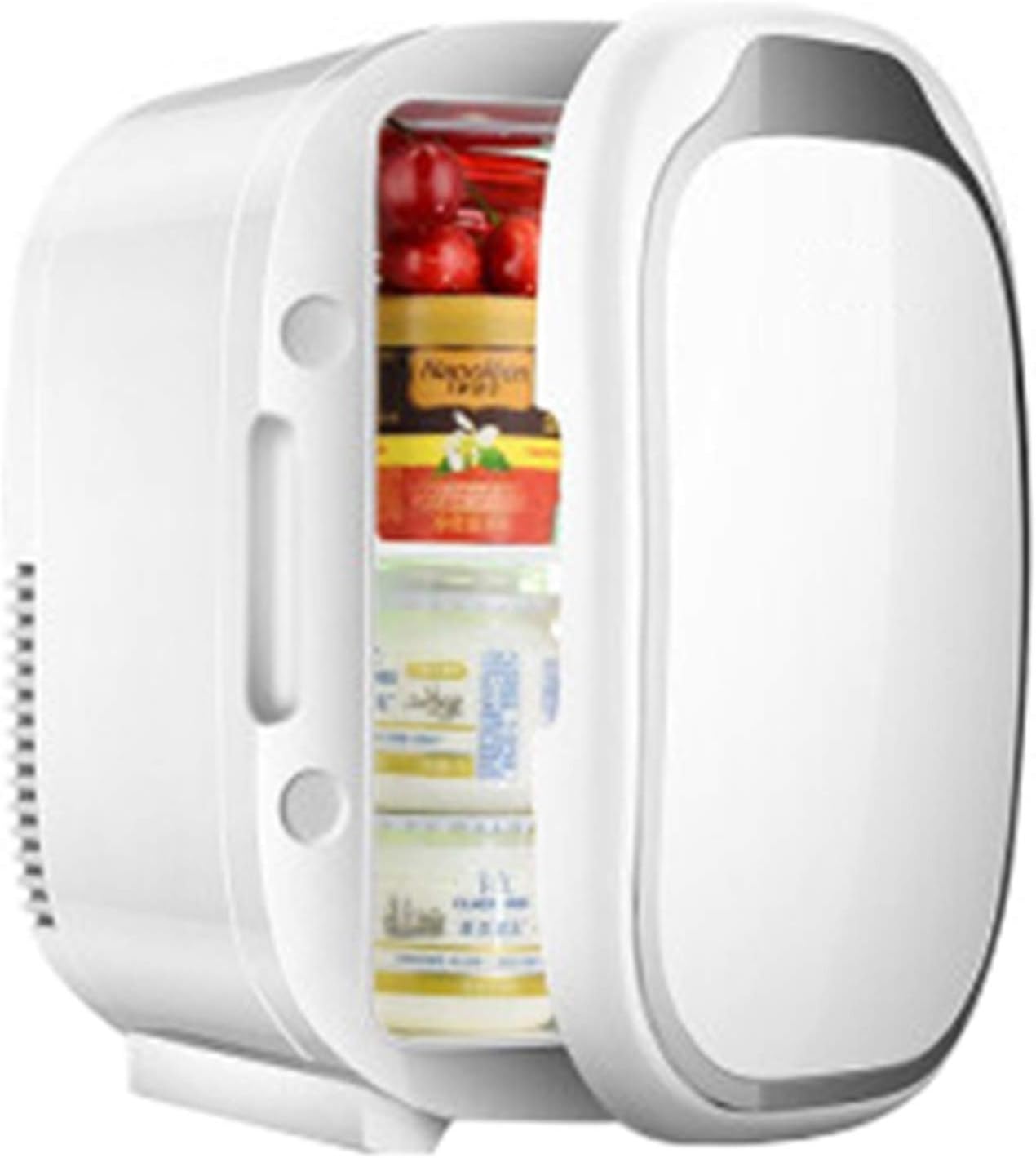 Mini Refrigerator Portable Beauty Refrigerator 6 liters Low Noise Used for Makeup and Skin Care can Also be Used for Household Cars (White (for cars))