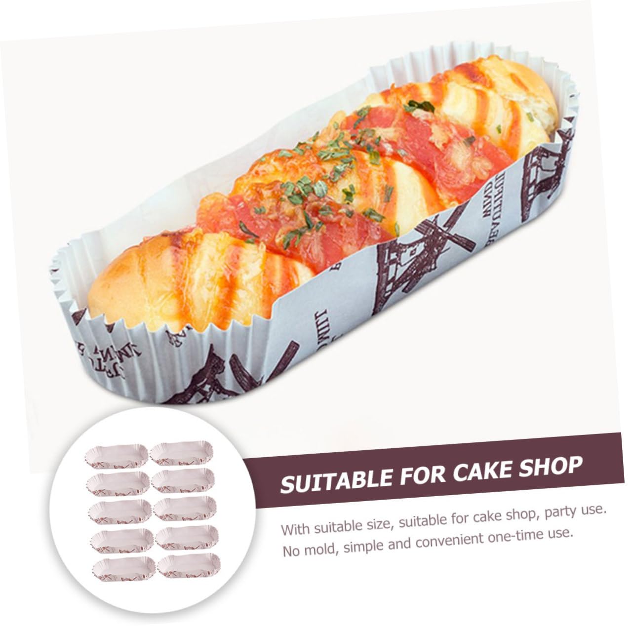 ABOOFAN 600piezas Taza de Pastel Forma de Barco de Moldes Prueba de Aceite para Envolver Pasteles y Cupcakes Perfectos para Fiestas y Celebraciones