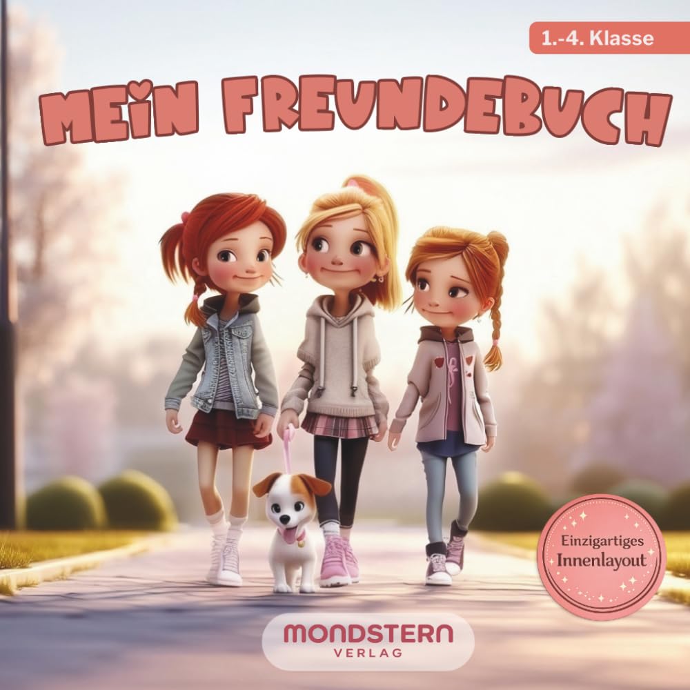 Mein Freundebuch: Für Mädchen in der Grundschule - mit Platz für 30 Freunde, Fotoseiten, Geburtstagskalender und 6 besonderen Seiten für Lehrerinnen und Lehrer