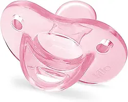 Lillo Chupeta Soft Calming 100% Silicone Simétrico Tam 1 - Rosa