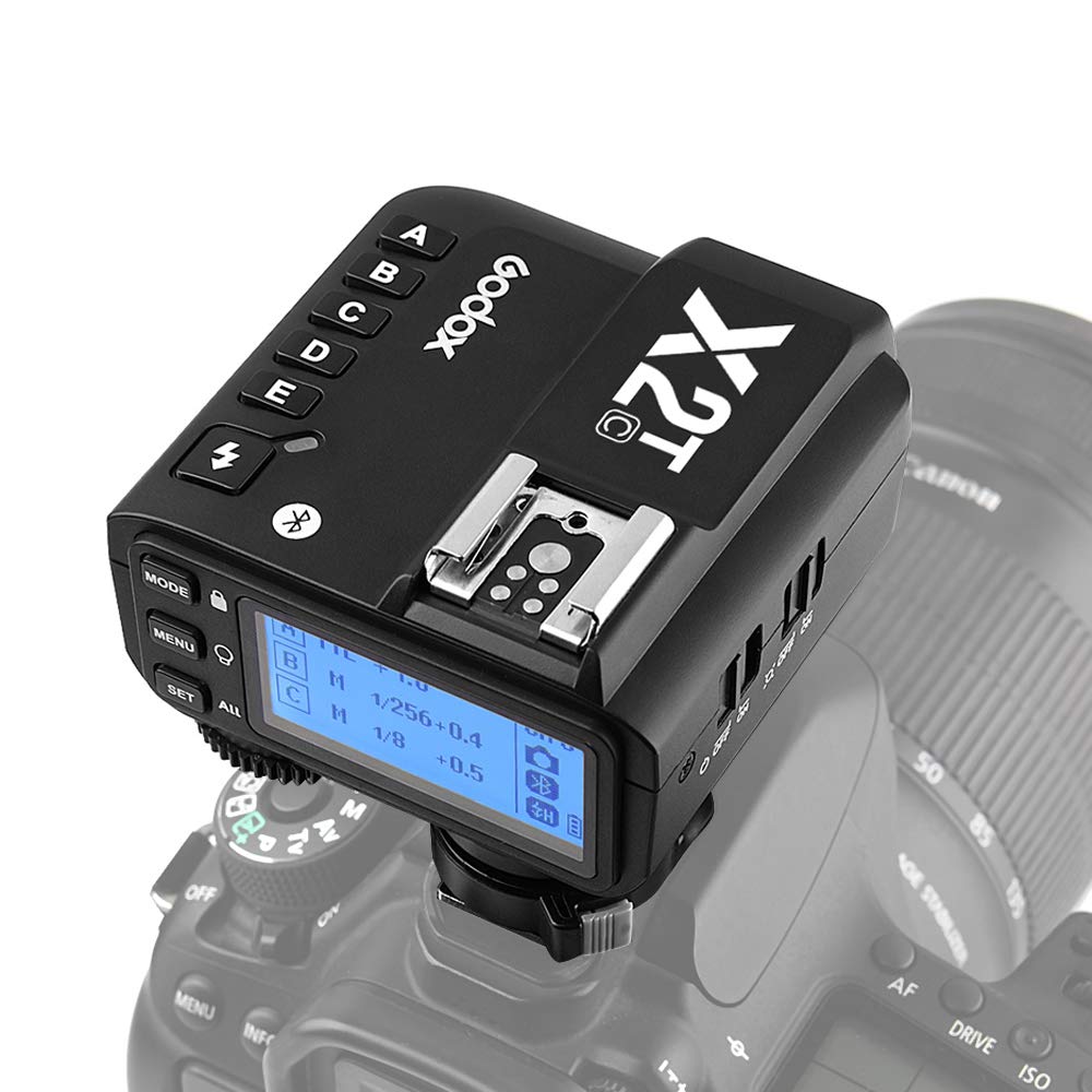 Godox X2T-C E-TTL II Déclencheur de flash sans fil, 1/8000s HSS 2,4 G, compatible avec les appareils photo reflex numériques Canon pour Godox V1 TT685C, TT350C, V860II-C, TT600, AD200, AD200Pro