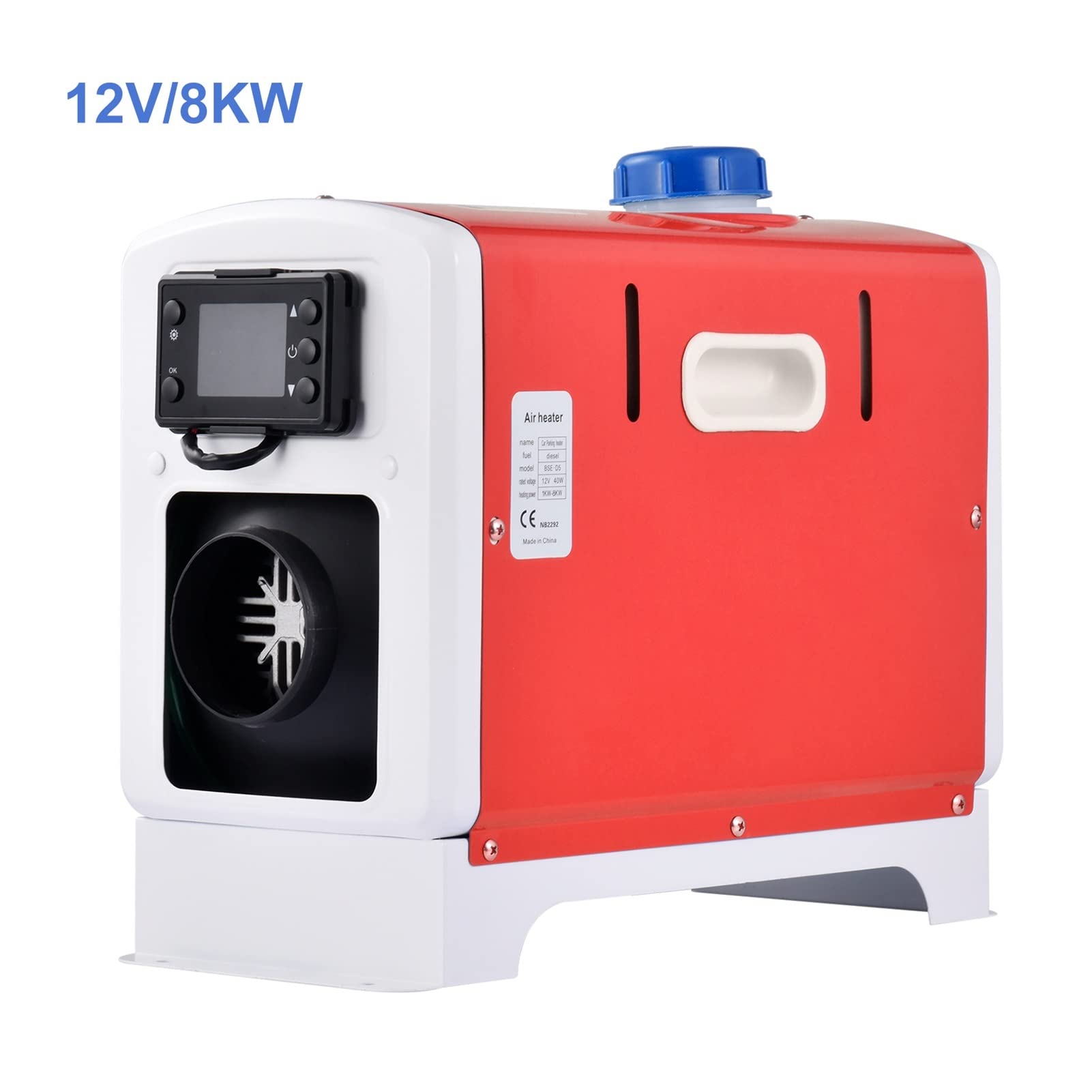 Ogrzewacz powietrza 12 V/24 V 5000 W, ogrzewanie postojowe na paliwo do samochodów ciężarowych, ogrzewanie powietrza, akcesoria do ogrzewania samochodowego, maksymalizacja efektywności paliwowej (Bi