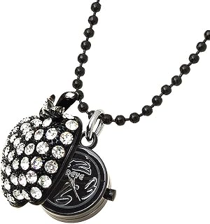 Qtqgoitem Fashion Jewelry Rhinestone Pendant Chain Necklace Girl's Watch (Model: 3f2 1e8 e86 a0a e24)