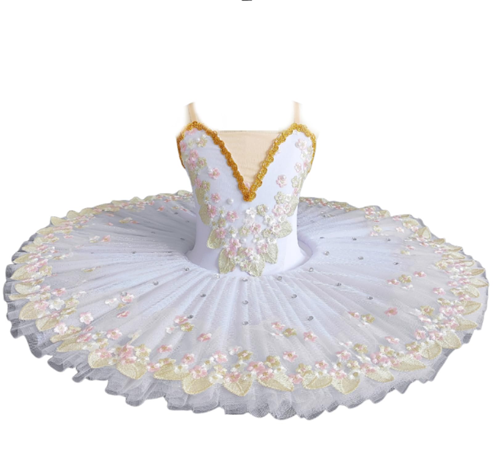 Vestido de Tutú de Ballet para Niñas Disfraz de Princesa Cisne de Lago Bailarina Competición de Baile Ropa de Práctica de Baile (A11930)