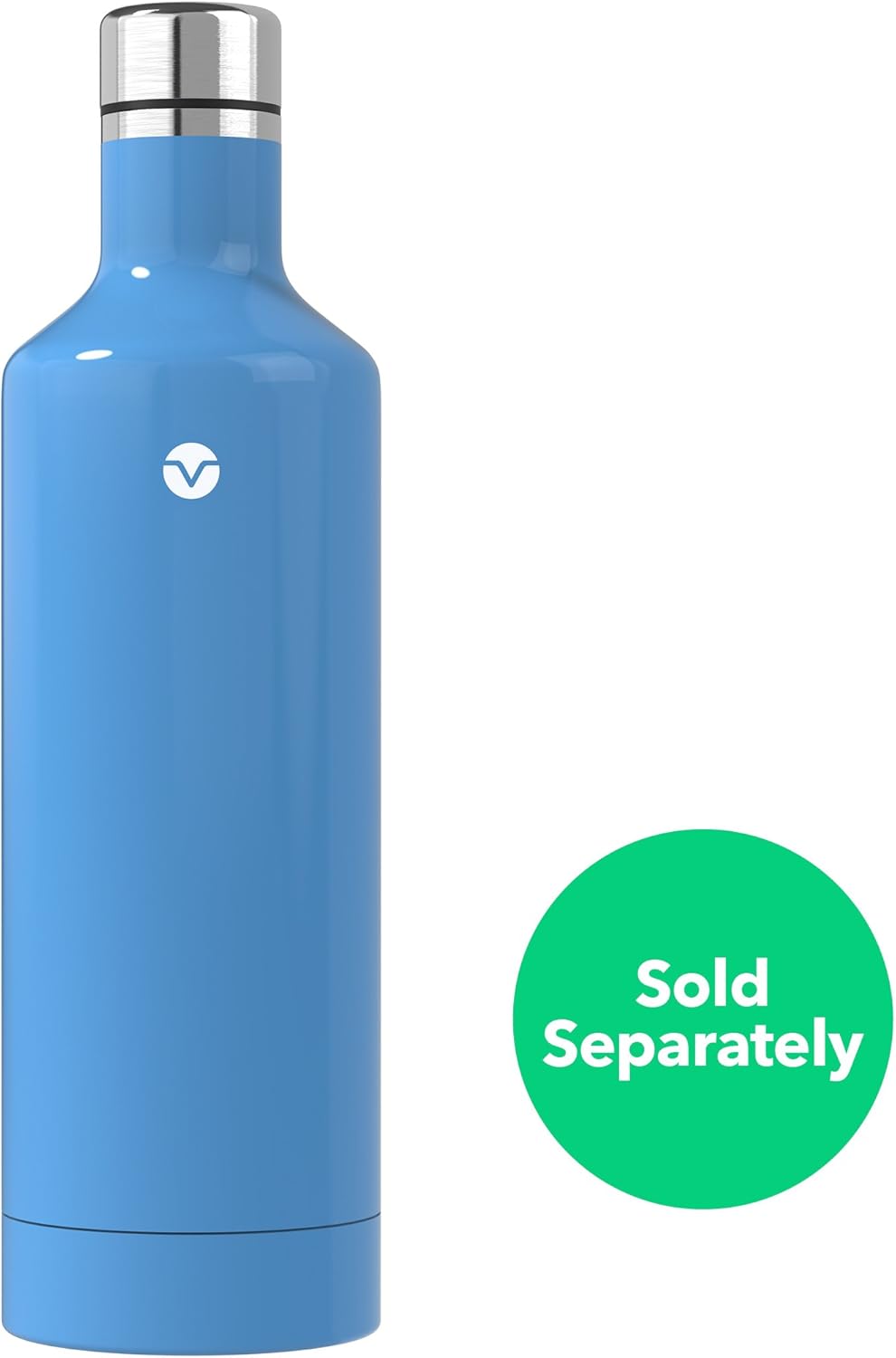 Vremi 16 Ounce Stainless Steel Water Bottle - Double Walled Vacuum Insulated Metal Water Bottle Travel or Gym BPA Free with Leak Proof Lid - Keeps Drinks Hot or Cold Fits Standard Cup Holders - Blue