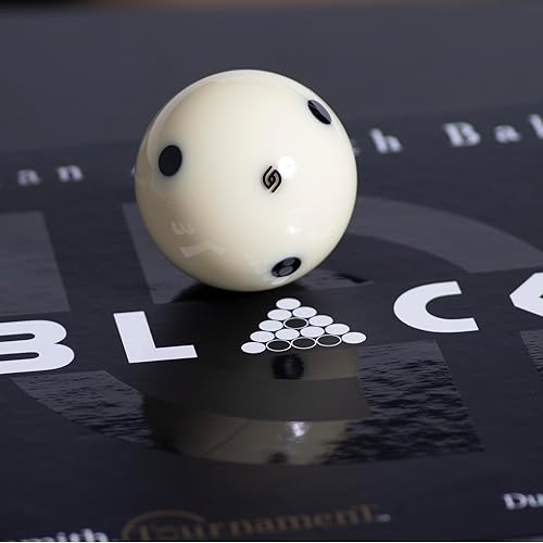 Miniatura 4 de Aramith Tournament Black Billiard Pool Taco Bola 2 14" 6 Puntos Negros en una ampolla