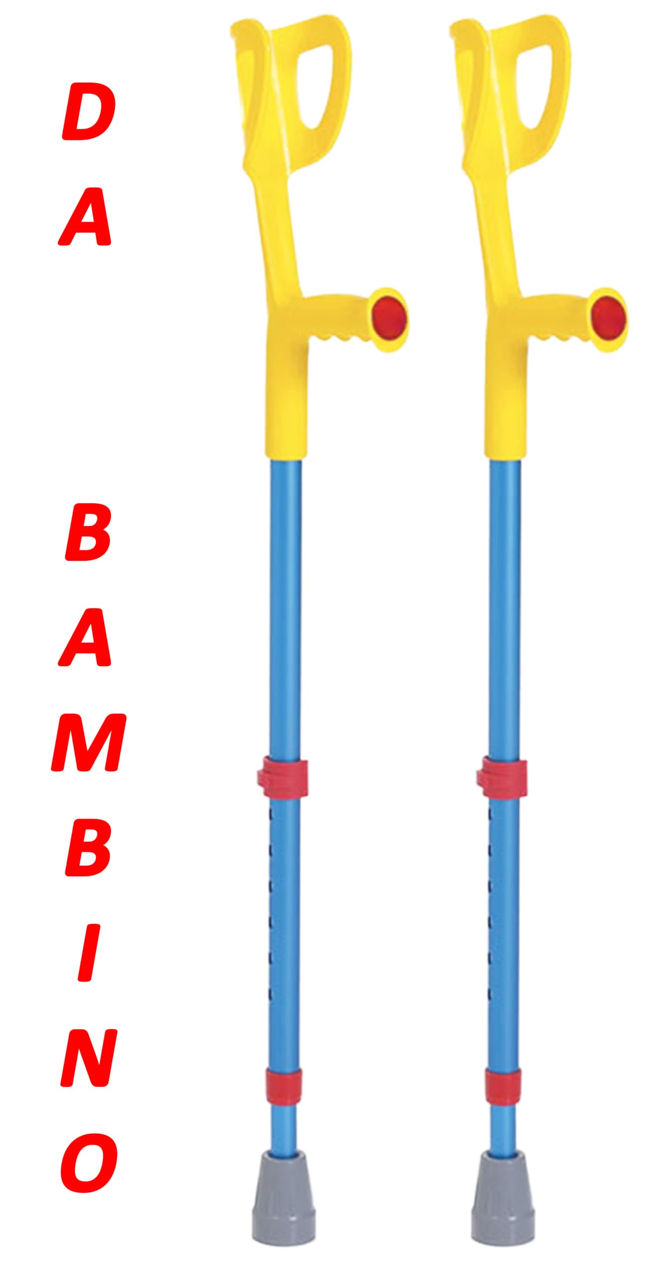Muletas ortopédicas ajustables para adultos, de aluminio anodizado, soporte para antebrazo (azul, niño)