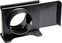 Vista 1 de POWERTEC 70357 Puerta de ráfaga de montaje en pared de 4 pulgadas con soporte para colector de polvo, accesorios de recolección de polvo, 1 paquete