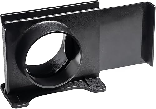 POWERTEC 70357 Puerta de ráfaga de montaje en pared de 4 pulgadas con soporte para colector de polvo, accesorios de recolección de polvo, 1 paquete