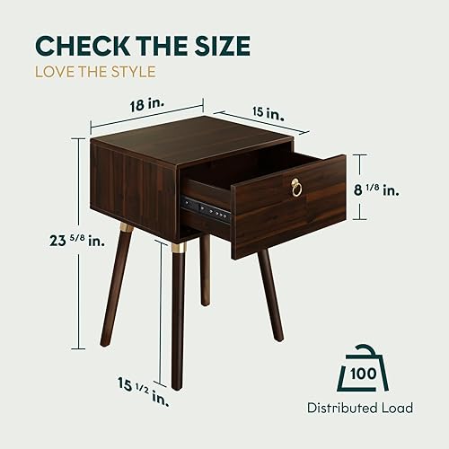 Miniatura 51 de Bme Dinkee - Base de cama de tamaño matrimonial sin cabecera, 15 pulgadas, minimalista y moderna, madera de acacia, 12 listones de madera para