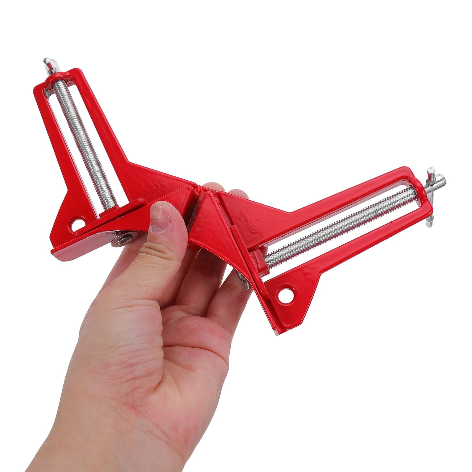 PLAFOPE 4 Pezzi Morsetto ad angolo retto rinforzato supporto per cornice Red