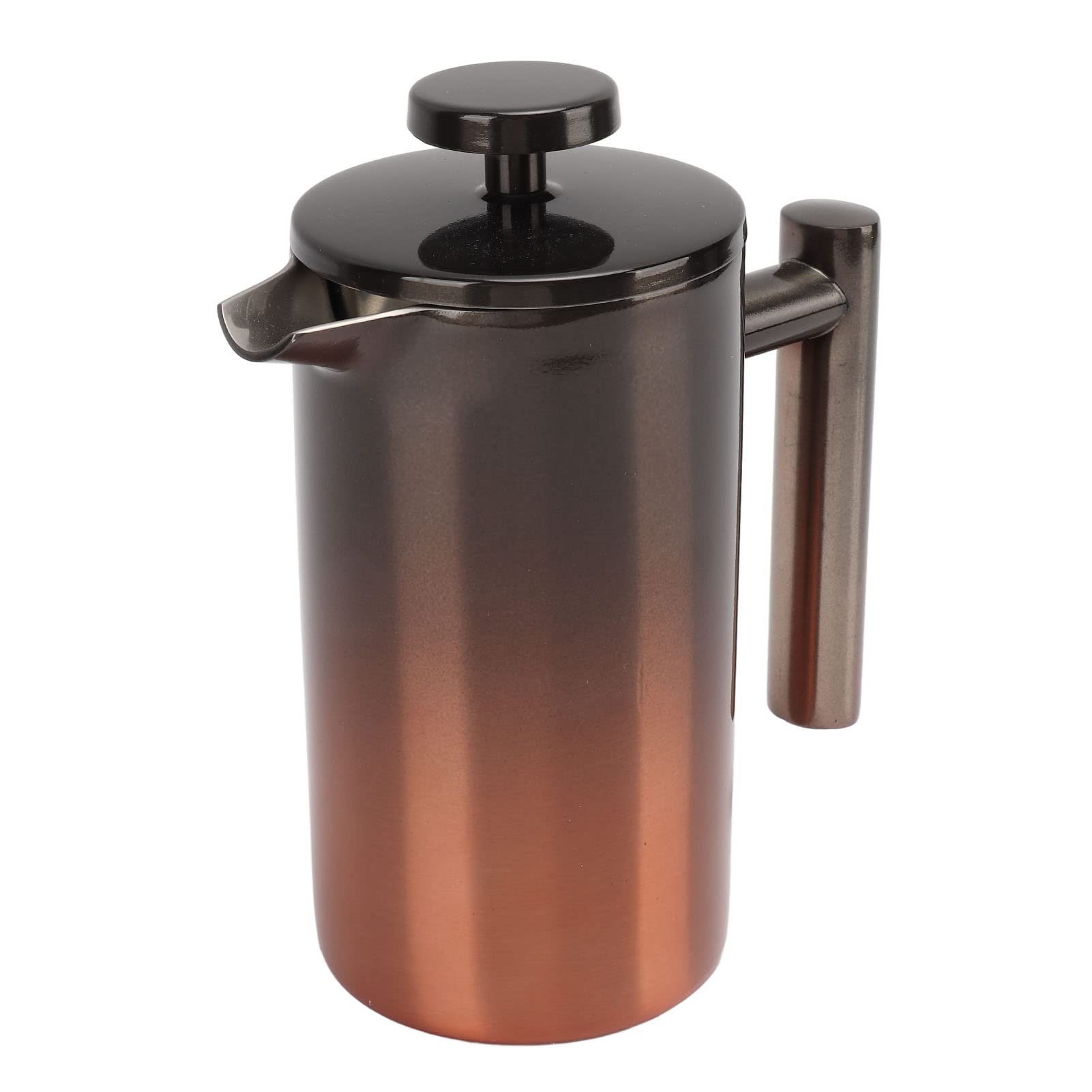 Cafetera De Prensa Francesa, Prensa De Café Con Aislamiento De Acero Inoxidable 304, Cafetera De Prensa Francesa Con Filtro Rampa De Gradiente De Acero Inoxidable De Doble Capa(800ML)