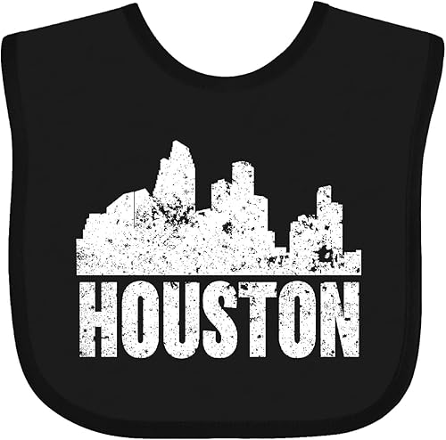 Miniatura 6 de inktastic Babero para bebé Houston Skyline Grunge