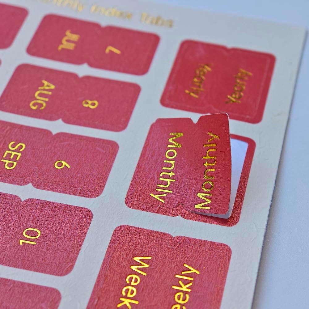 Monthly Tabs Colorful Monthly Separator Stickers Easy-to-Read Label for Organize Family Schedule, Meal Plans, and Budget Tracker (Infinity) image 4