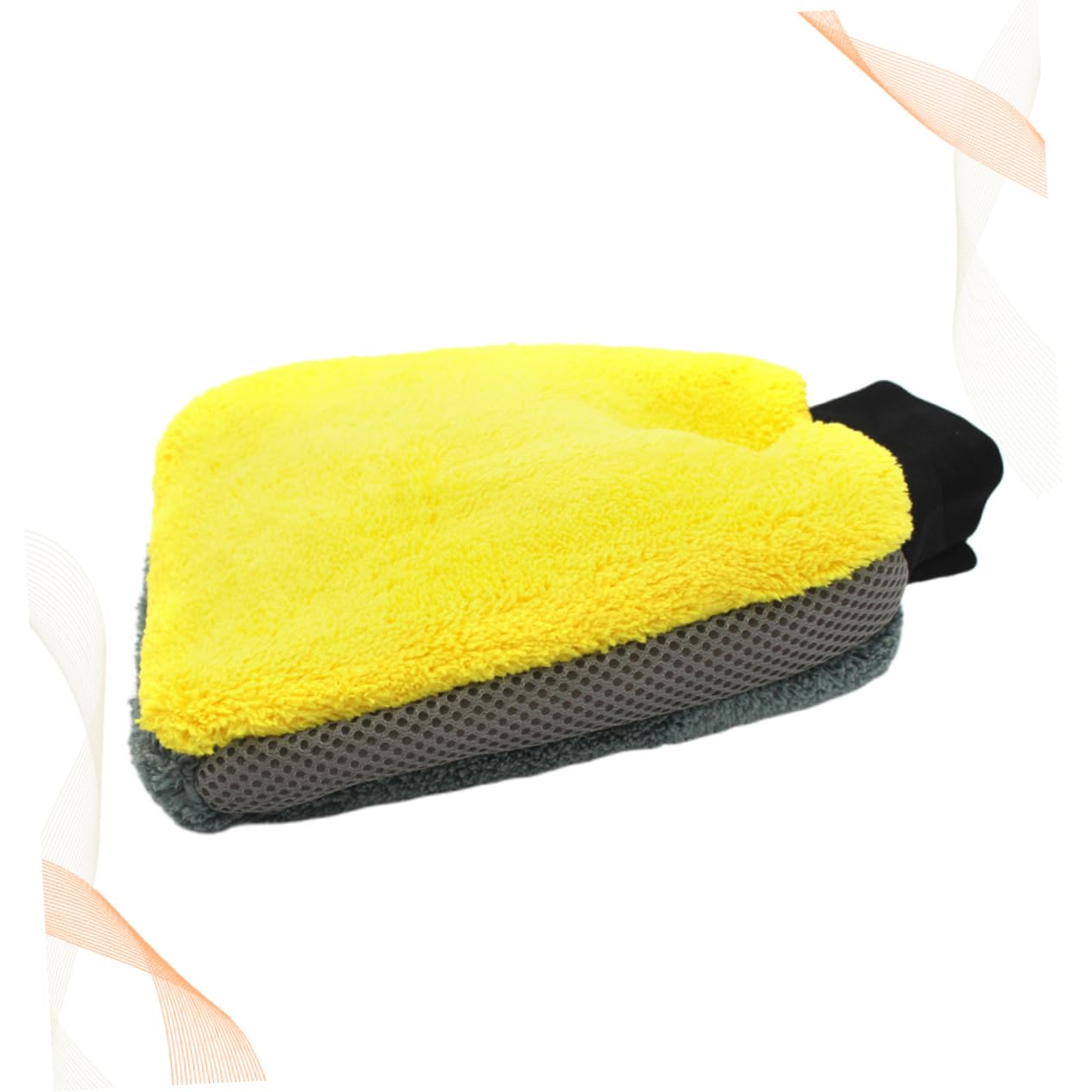 GLEAVI 2piezas Guantes De Lavado De Autos Impermeables De Microfibra Doble Cara Diseño Práctico para Limpieza De Vehículos y Superficies Delicadas Guantes De Lavado para Hogar y