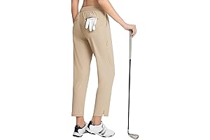 7/8 Length Golf Pants for Women Travel Ankle Pants