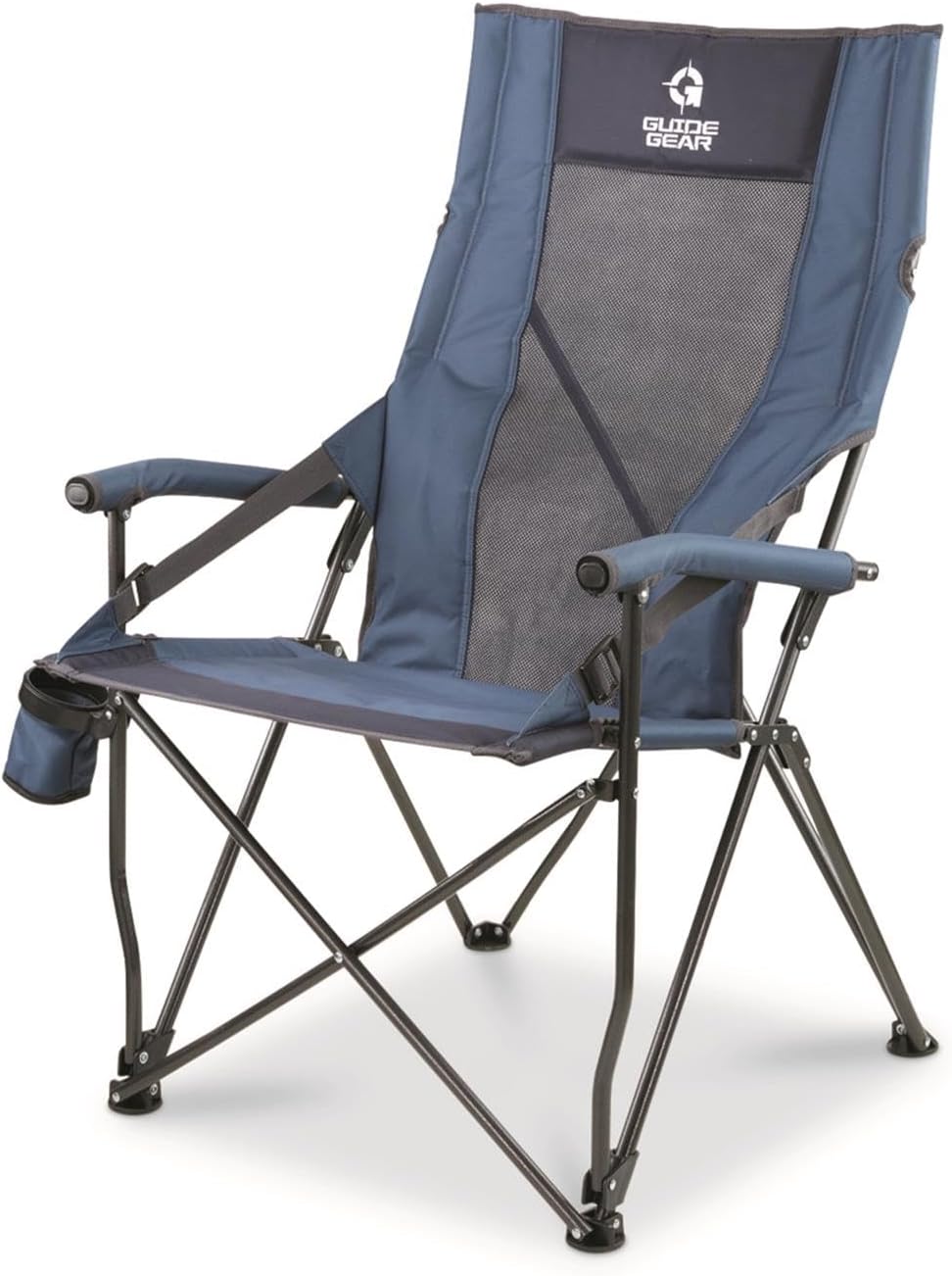 Guide Gear Portable Hardarm Chair, with Carry Bag, for Camping Outdoors, Sporting Events, Beach, Travel Blue image 2