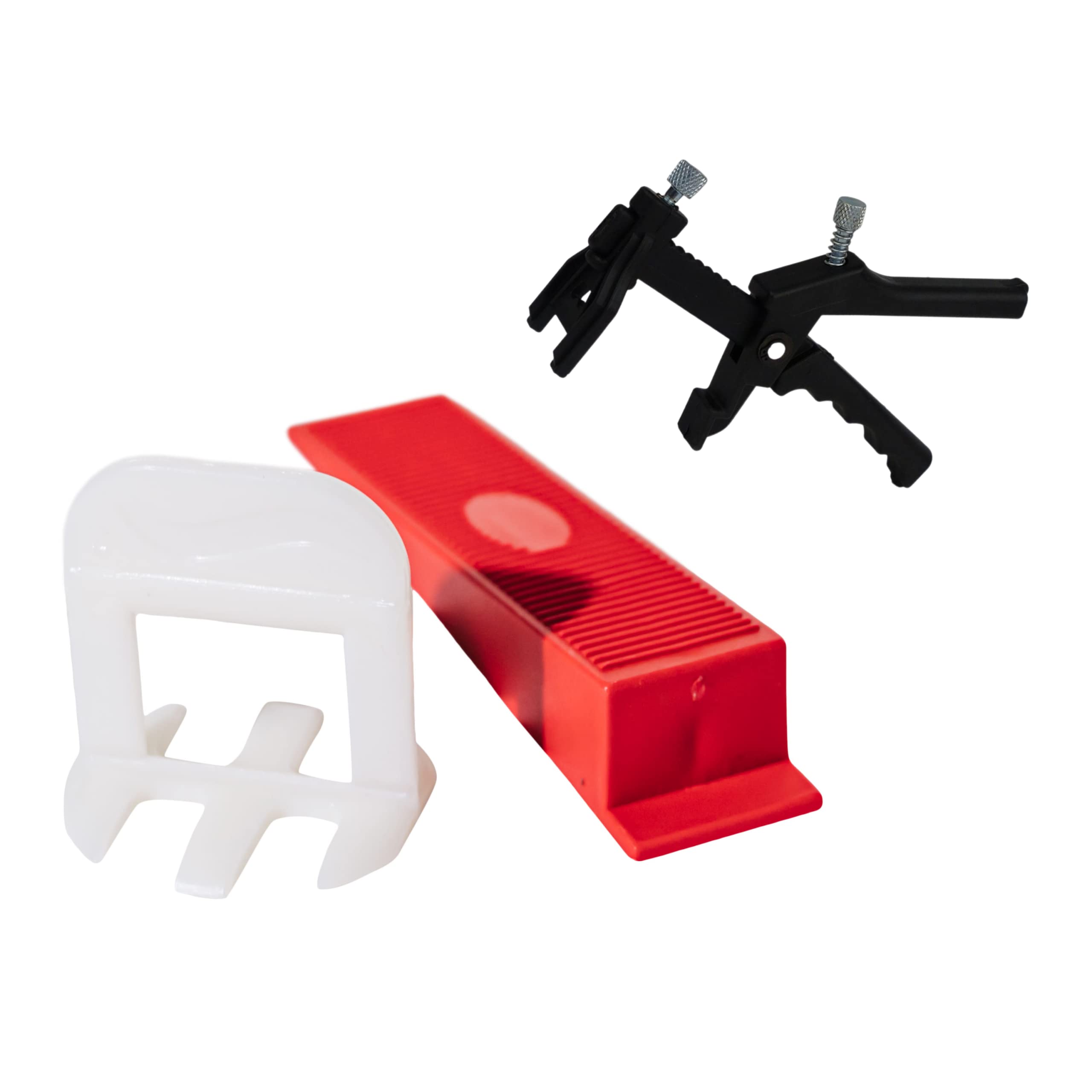 Croisillon à cale autonivelant CLIP-IT - Kit 1,5 mm - 250 croisillons + 250 cales + 1 pince à niveler - Système de nivellement de carrelage