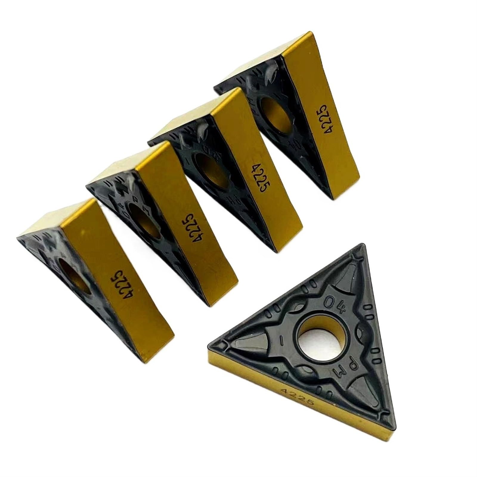 AALLYN Indexable Carbide Lathe Tool 10PCS TNMG220404 PM 4225 Turning Carbide Outer Metal Turning Tools CNC Tools