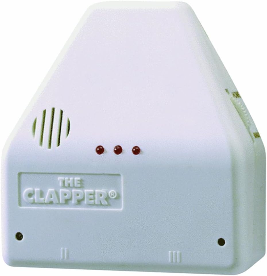 Clapper - As Seen On TV, Sound Activated Switch, White, Battery Operated