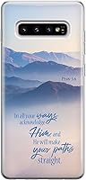 Vista 11 de Funda para teléfono compatible con Samsung Galaxy S25 S24 S23 Ultra S22 Plus S21 FE S20 Note 20 Funda transparente Escritura versículo bíblico We